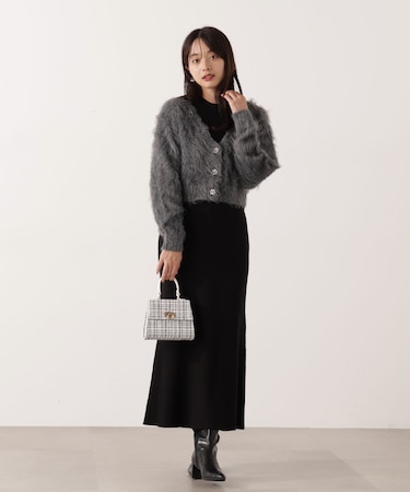 シャギーカーデニットセットアップ