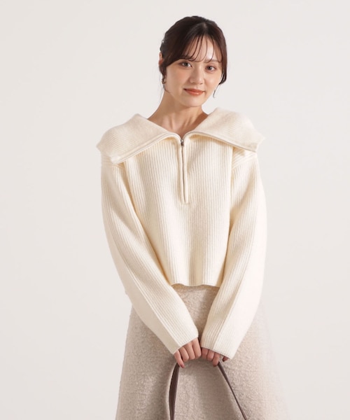 ビッグカラー畔ニット｜プロポーションボディドレッシングの通販