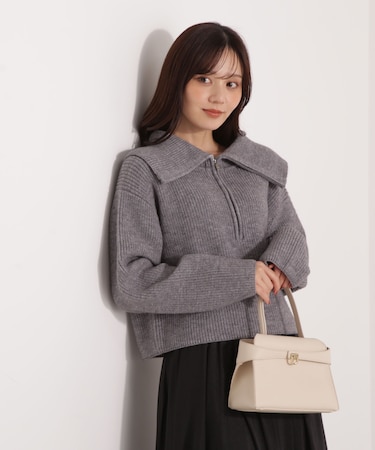 ビッグカラー畔ニット 25AW