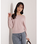 ミニシャギーオフショルニット