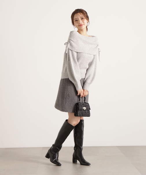 シャギーミニスカート 25AW