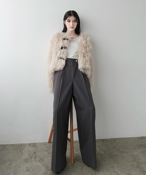 谷川菜奈さんコラボ＞チェーン付きワイドパンツ 25AW｜プロポーション