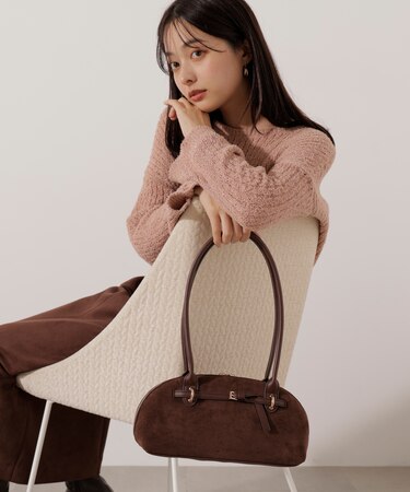 フロントベルトロングショルダーバッグ