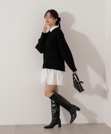 《EDIT COLOGNE》レイヤードミニワンピース