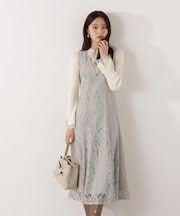 Vネックレースジャンスカ 26SS
