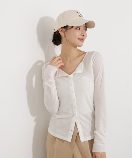 〈a/mie〉シアーカットソー