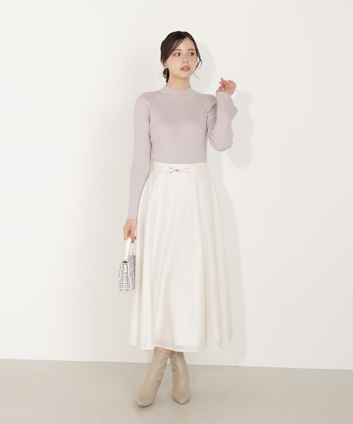 ビット付きシアーメッシュスカート