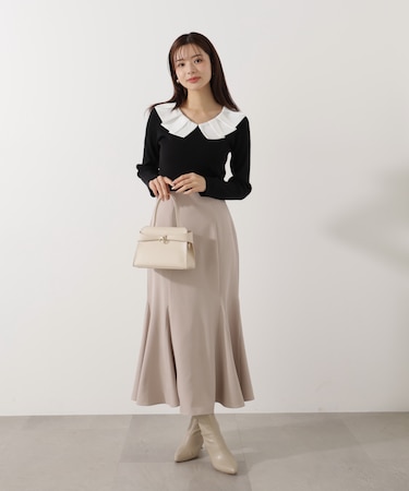 ハイウエストマーメイドスカート