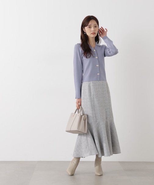 スプリングツイードマーメイドスカート