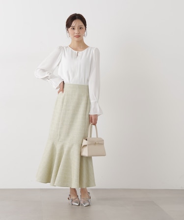 スプリングツイードマーメイドスカート