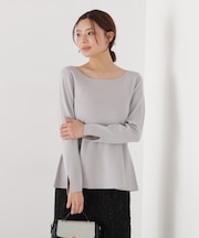 ペプラムベーシックニット