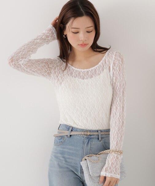 〈a／mie〉ストレッチレース