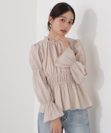ウエストシャーリングブラウス　26SS