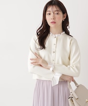 フリルショートカーディガン