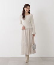 《EDIT COLOGNE》ラメプリーツスカート