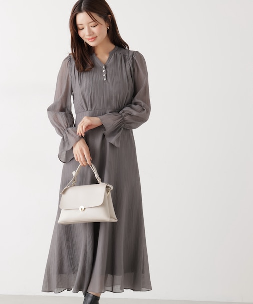 バックレースアップレディワンピース　26SS