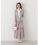 ニュアンスサテンティアードスカート