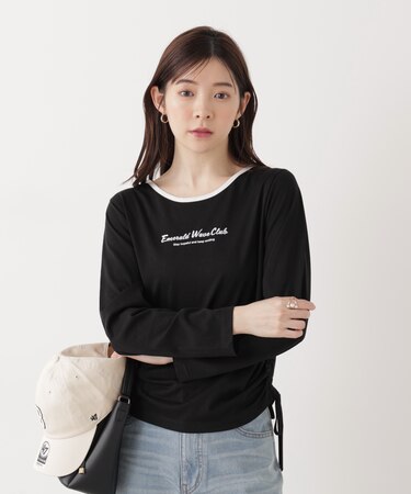 〈a/mie〉ドロストシアートップス