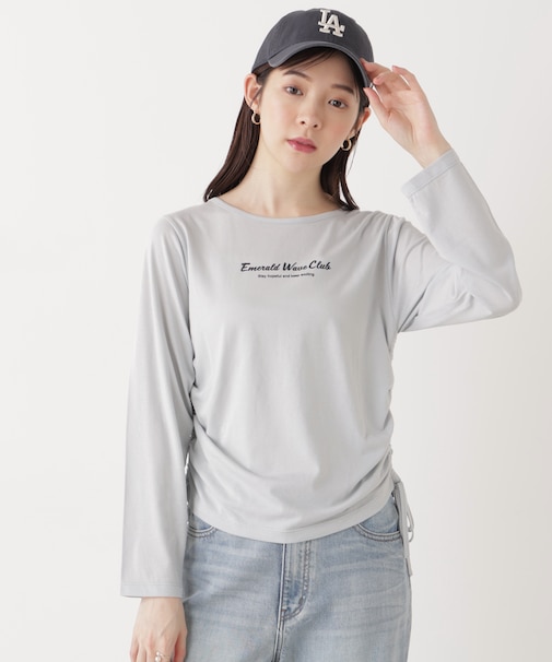 〈a／mie〉ドロストシアートップス