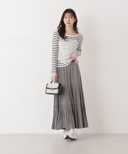 《EDIT COLOGNE》ランダムギャザースカート 26SS