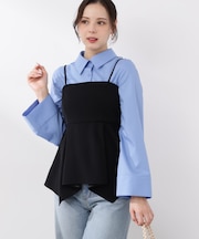 〈a/mie〉フレアースリーブシャツ 26SS