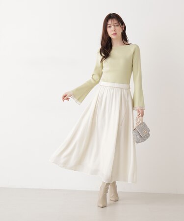 チェーン付きギャザースカート 26SS