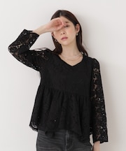 レースペプラムブラウス　26SS