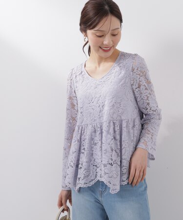レースペプラムブラウス 26SS