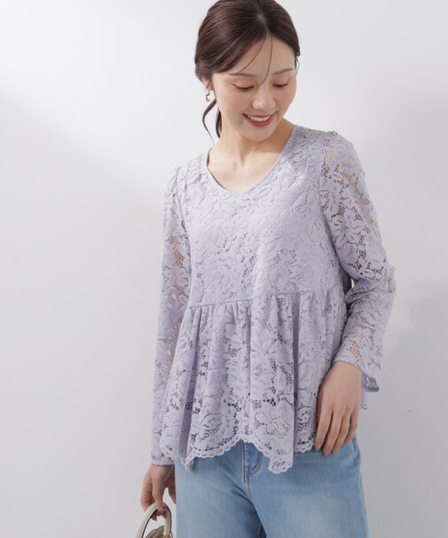 レースペプラムブラウス 26SS