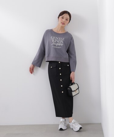 フロント釦ナロースカート