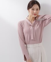 パールリングボウタイニット