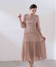 ＜L＞ピンタックロングワンピース　26SS