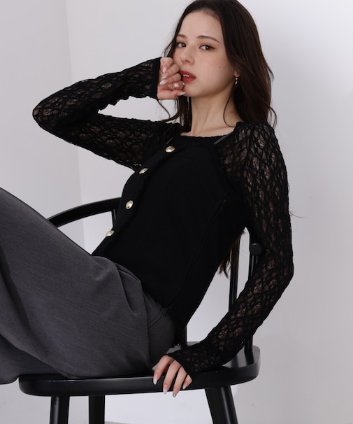 <L>MIXキャミオールインワン