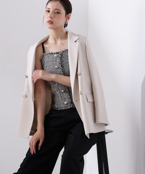 <L>MIXキャミオールインワン