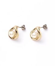 メタルパールピアス