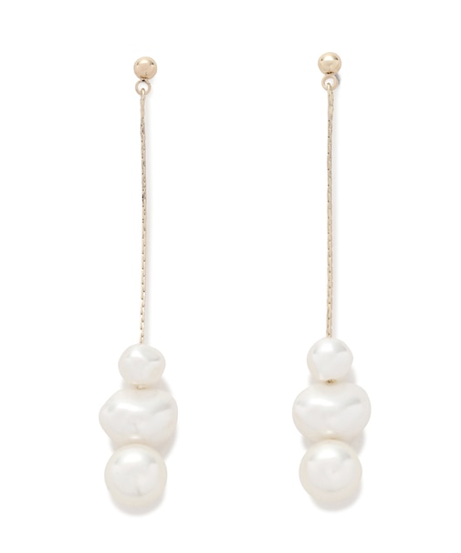 ロングパールピアス