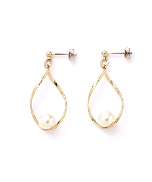 ドロップパールピアス
