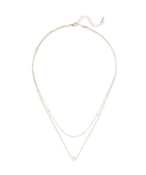 2連トップビジューネックレス