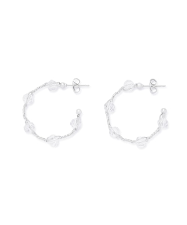 ねじりフープピアス