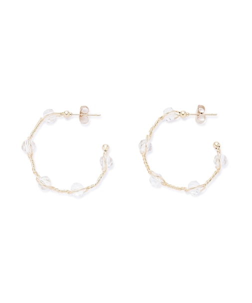 ねじりフープピアス