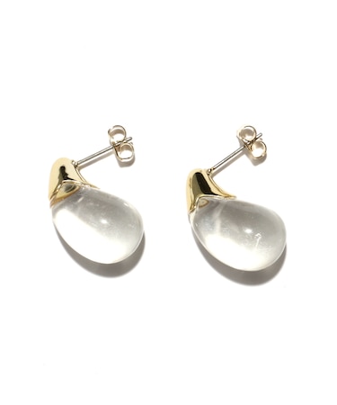 クリアドロップピアス