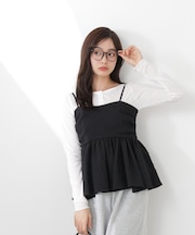 〈a／mie〉膨れジャガードビスチェ