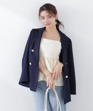 〈a／mie〉膨れジャガードビスチェ　26SS