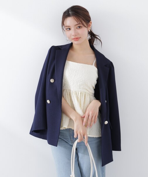 〈a／mie〉膨れジャガードビスチェ　26SS