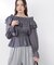 ＜ウォッシャブル＞《EDIT COLOGNE》オフショルシアーシャーリングブラウス　26SS
