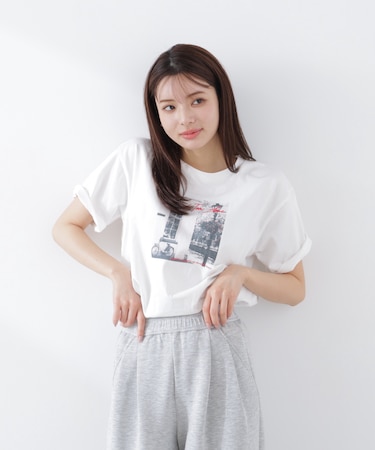 〈a/mie〉フォトプリントT