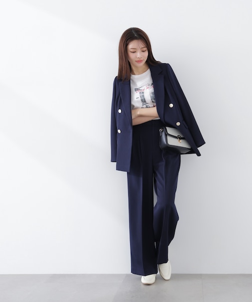 ＜セットアップ対応＞Wブレスト SETUP ワイドパンツ