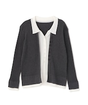 ＜今村朱里さんコラボ＞レイヤード風リブニット