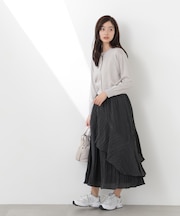 ワッシャーティアードスカート