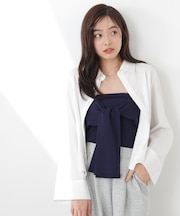 〈a／mie〉リボンニットビスチェ　26SS